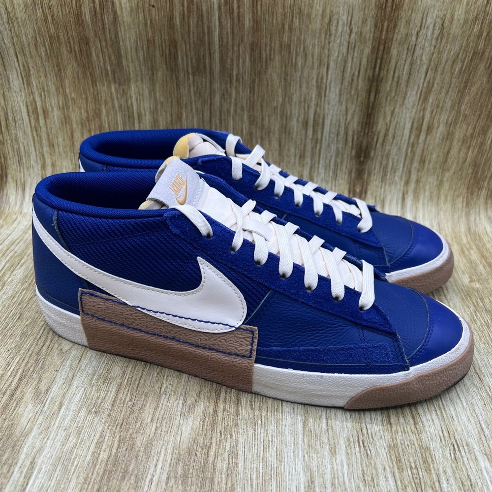 Nike Blazer Low Pro Club Men's Size 12 Royal Blue Gum White Tan FZ3083-400